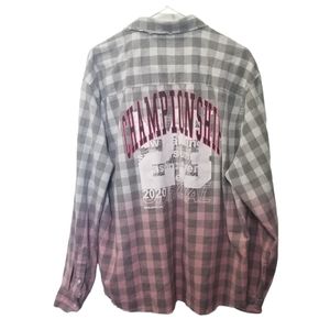 Boohoo Man Men's M Plaid Long Sleeve‎ Button Up Shirt CHAMPIONSHIP OFFICI…